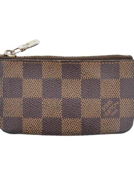 Louis Vuitton Jewelry - Louis Vuitton Pochette Cles Coin Case Key Ring Damier Brown